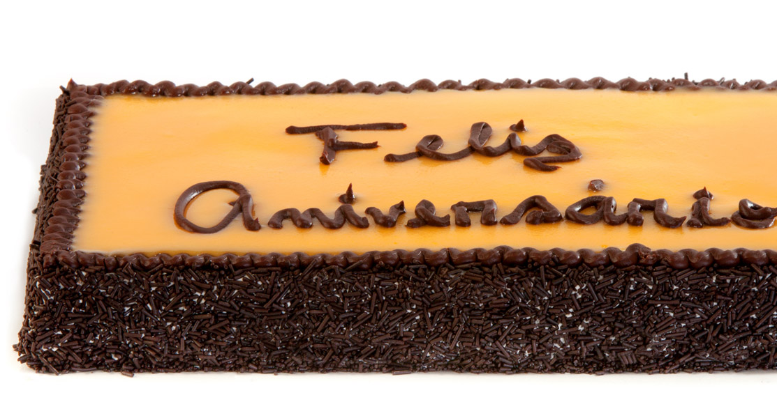 Bolo de aniversário - Chocolate
